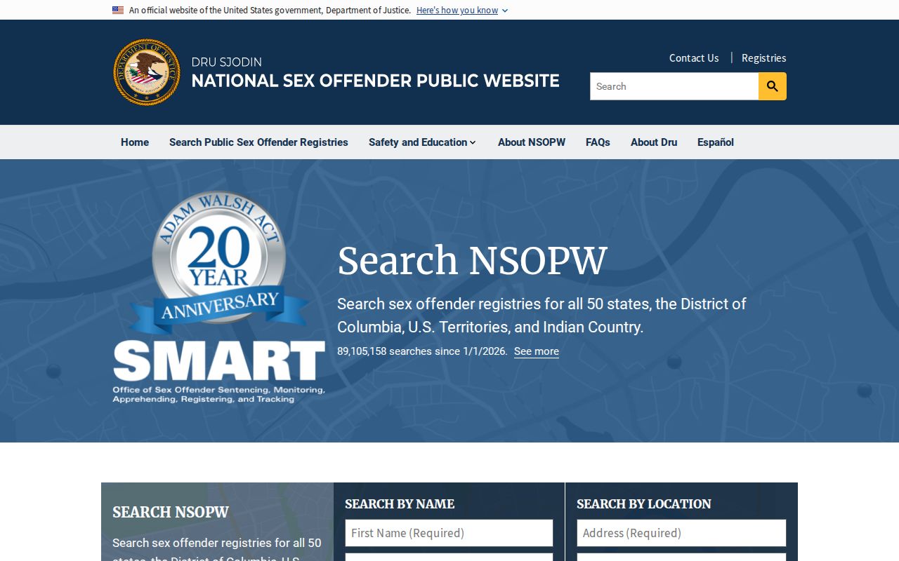Harding County sex offender search through the national registry